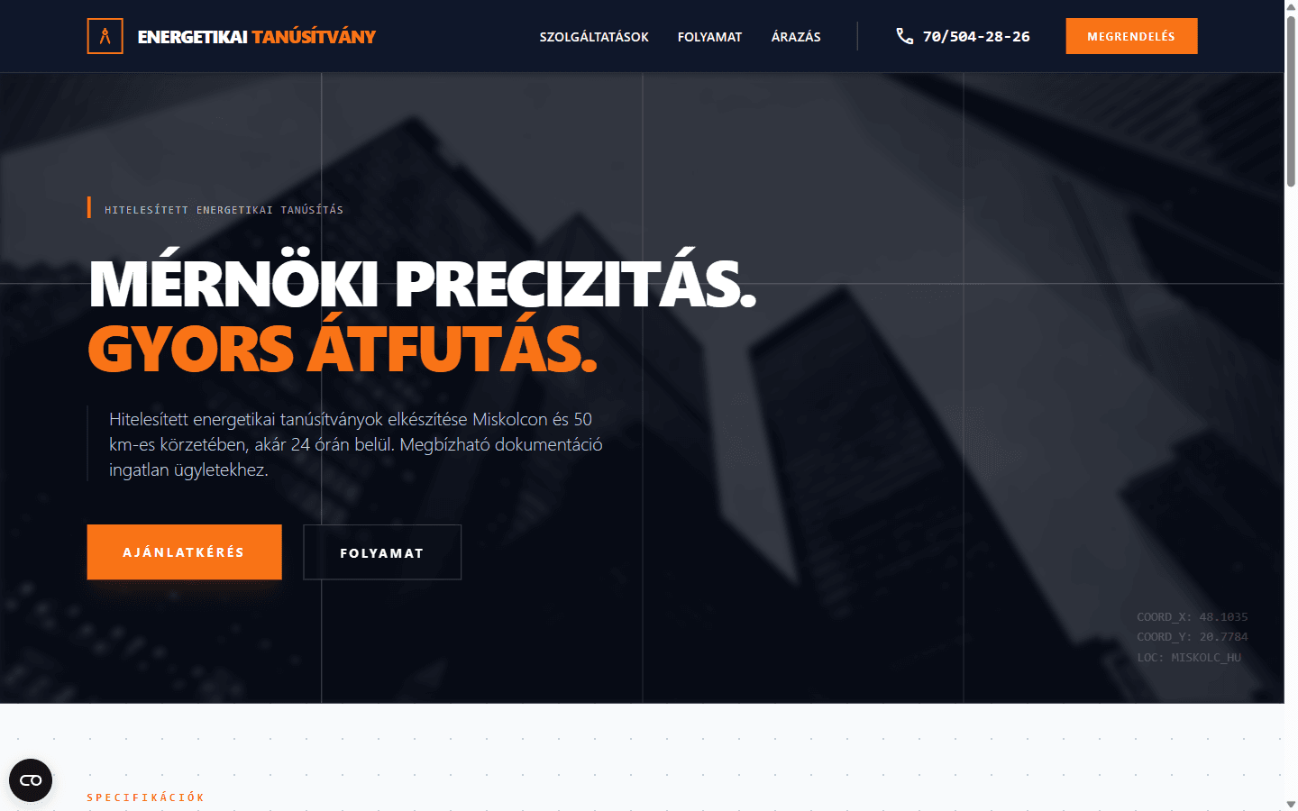 Energetikai Tanúsítvány